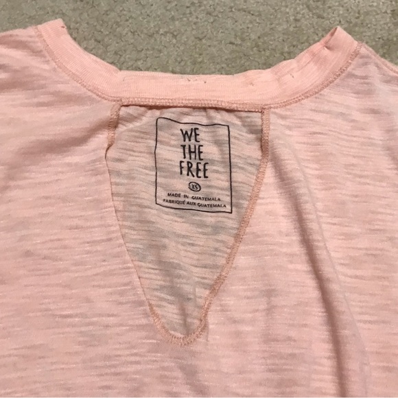 🆕🔥FREE PEOPLE CHIC JORDAN CUT OUT V-NECK OVERSIZED SILHOUETTE SHORT SLEEVED!! - Picture 8 of 8